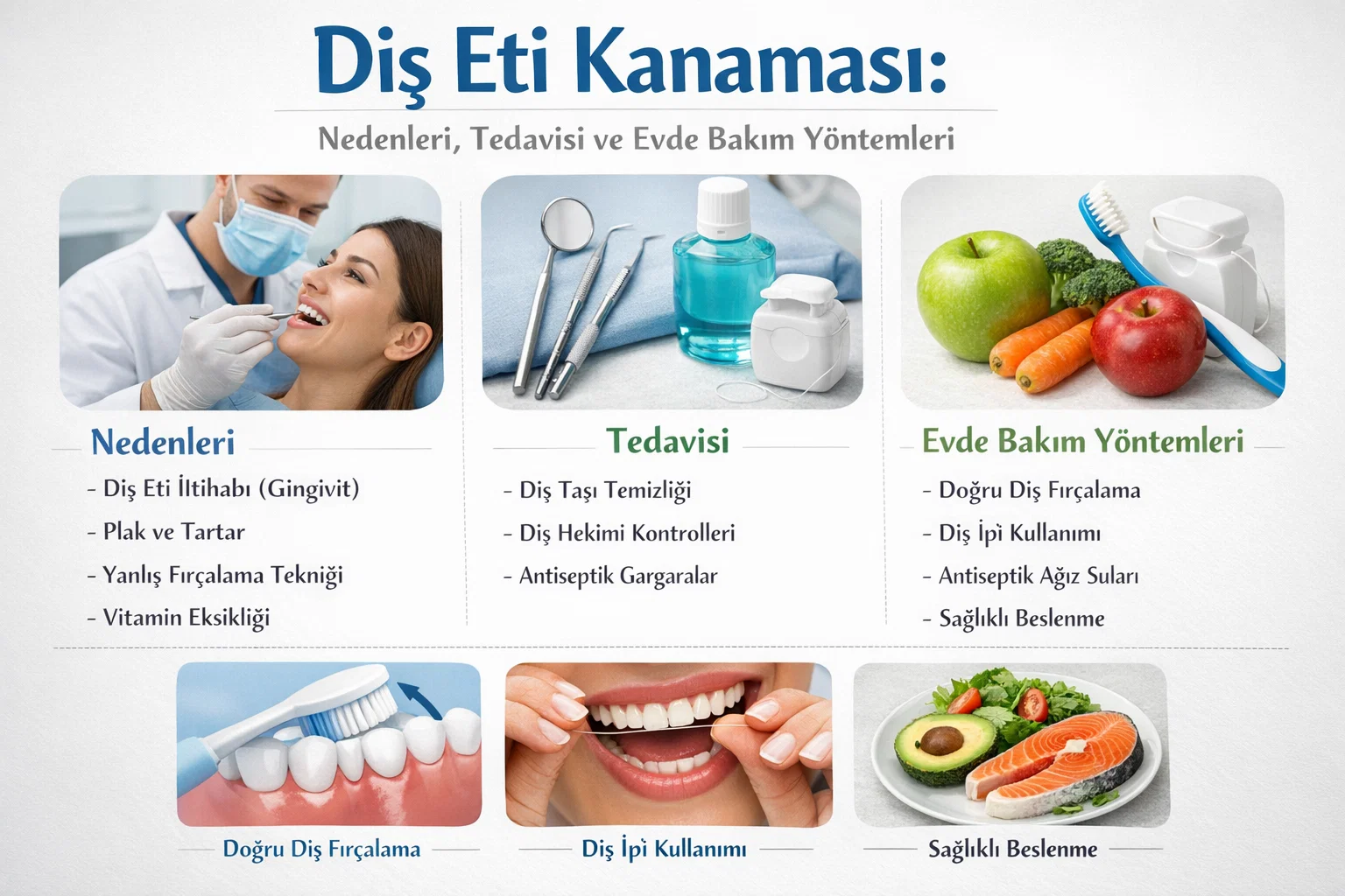 Diş Eti Kanamasını Ne Durdurur? Nedenleri ve Evde Bakım
