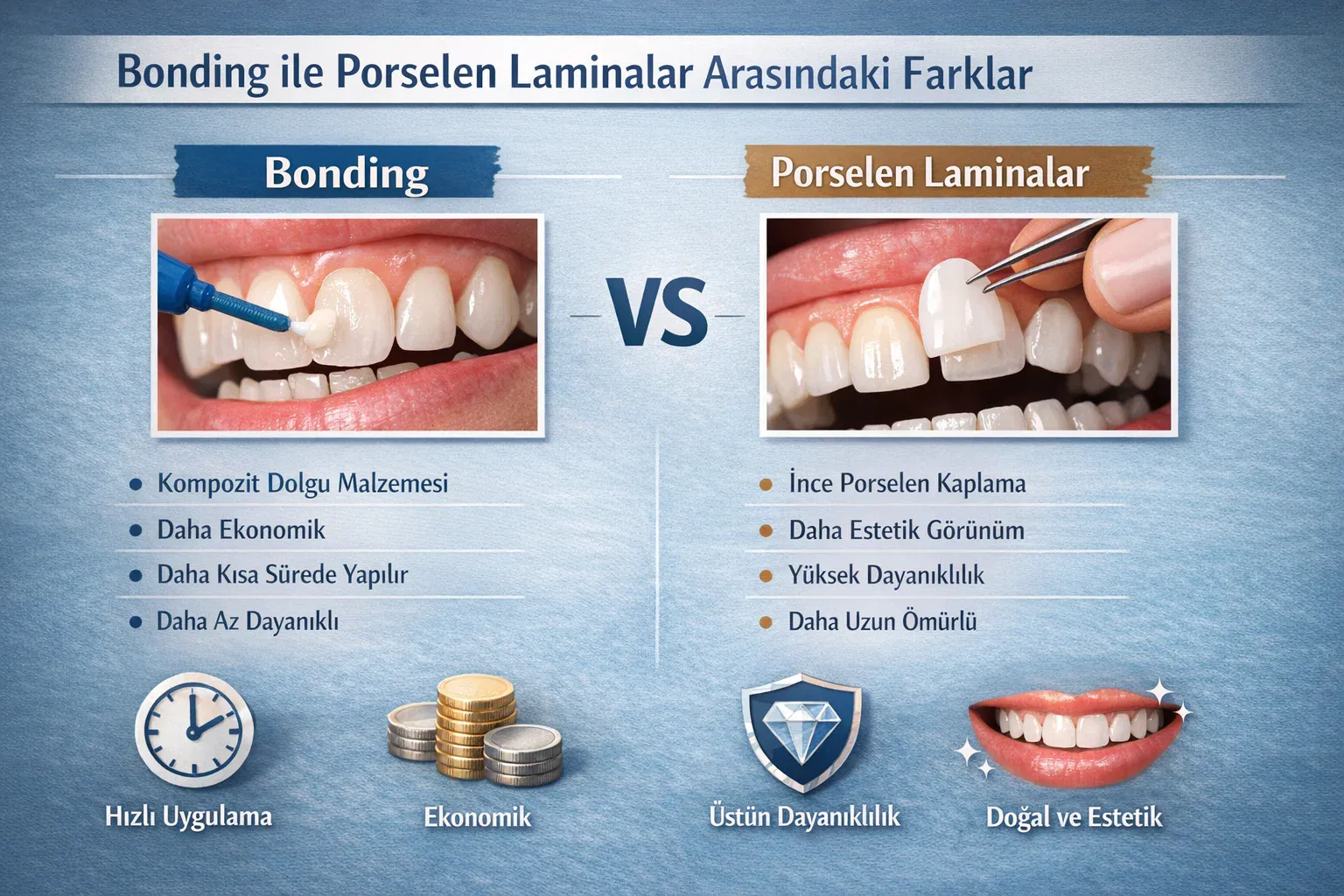 Bonding mi Porselen Lamina mı?