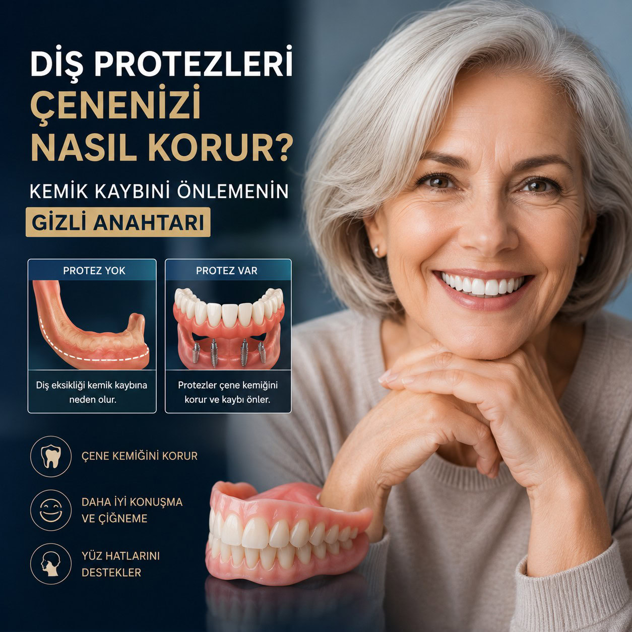 Diş Protezleri Çenenizi Nasıl Korur?